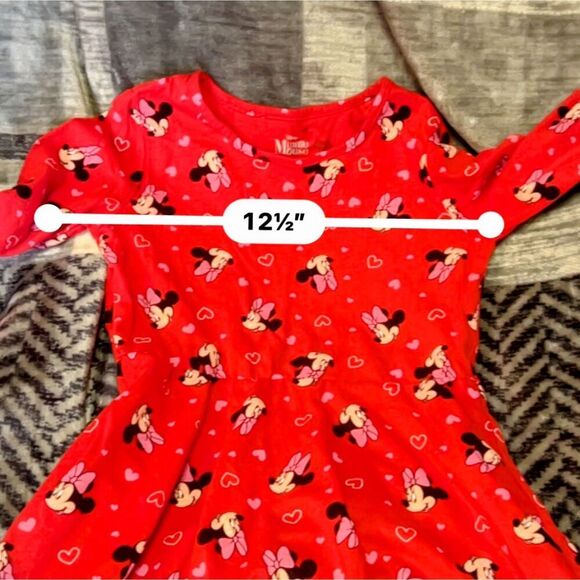 Disney Minnie Mouse Heart Dress, Girls Size 7/8 - Picture 6 of 6